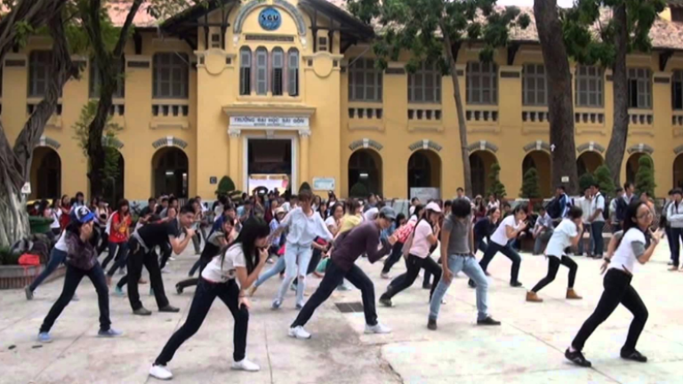 Sinh viên đại học Sài Gòn vô cùng nhiệt tình và gắn kết