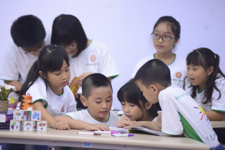 Một lớp học kĩ năng tại SEAMEO dành cho trẻ em