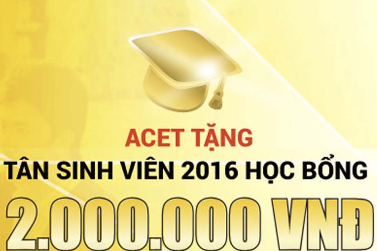 hoc bong danh cho tan sinh vien của trung tâm anh ngữ ACET