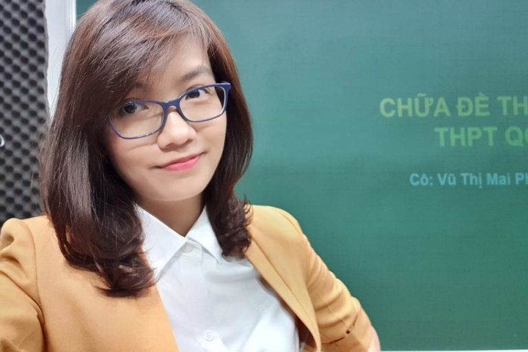 Xinh đẹp và tài năng là những gì mà nhiều sĩ tử luyện thi TOEIC thường nói về cô Mai Phương