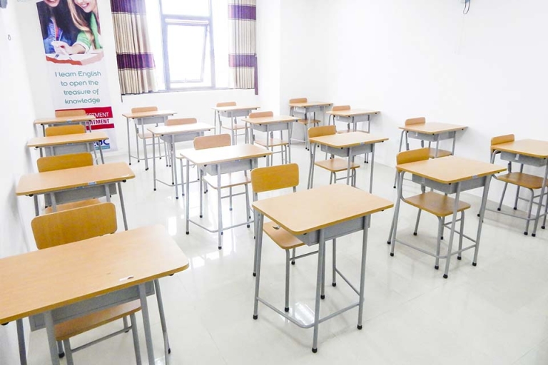Một góc lớp học ở Anh ngữ quốc tế EUC