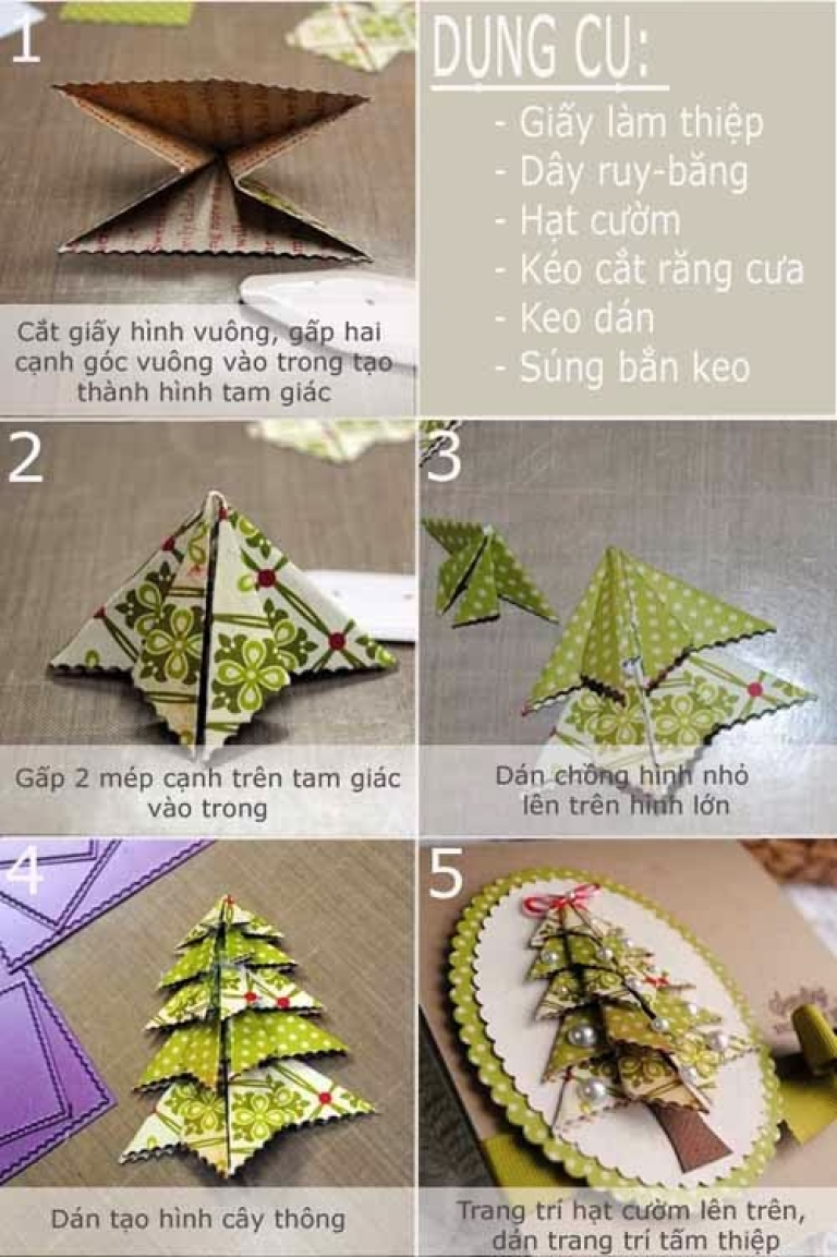Làm thiệp handmade giáng sinh