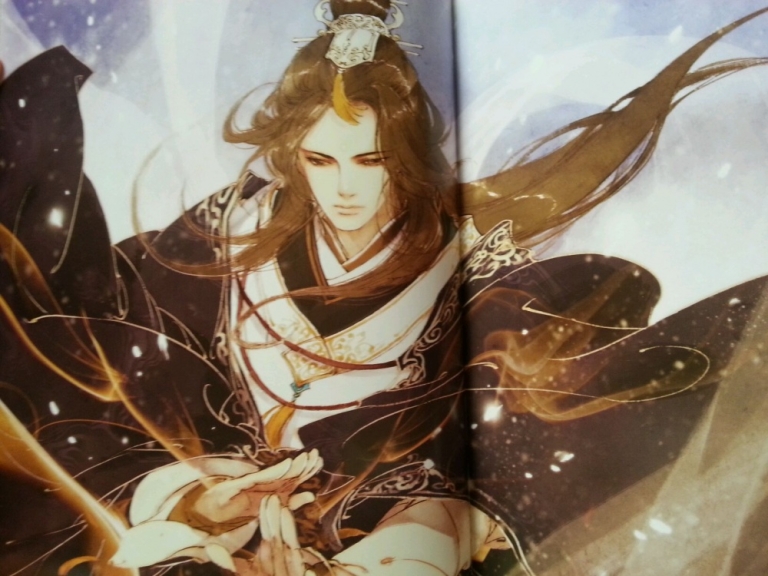 Tranh minh họa Dạ Hoa trong artbook Thập lý đào hoa