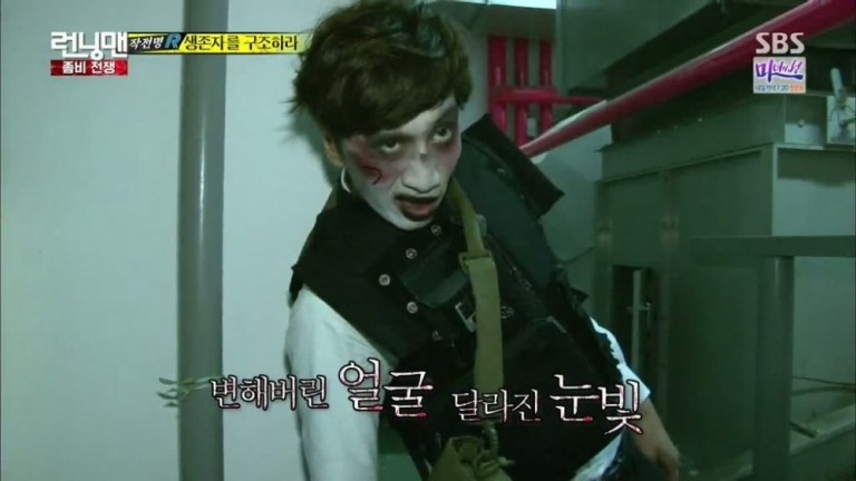 Lee Kwang Soo với tạo hình zombie ấn tượng