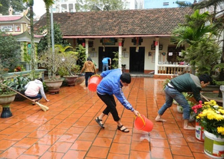 Không nên quét dọn nhà cửa 3 ngày đầu năm