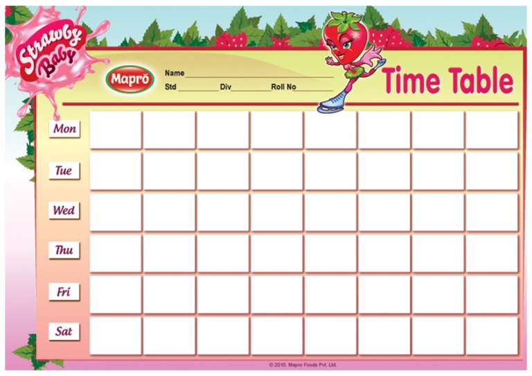 timetable