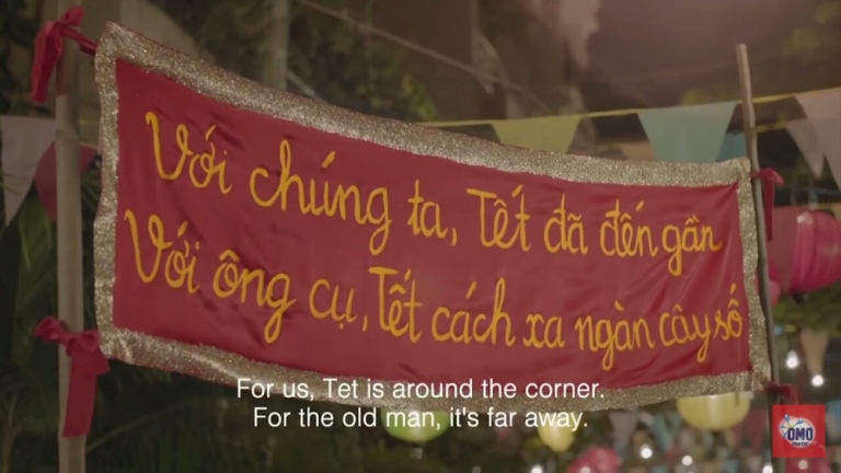 Bức thông điệp đầy ý nghĩa do cô bé vẽ nên ( Ành trích từ TVC )