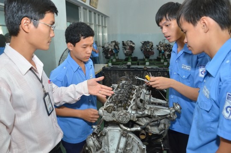 Sinh viên được học trong môi trường thoải mái ở cao đẳng Cao Thắng