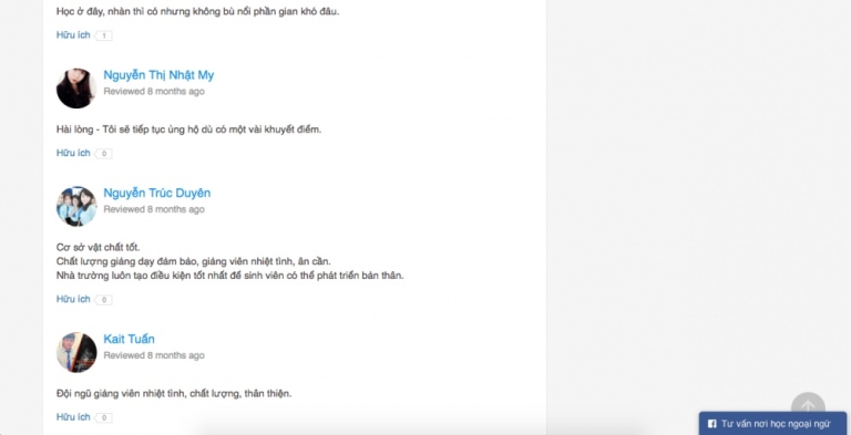 Đánh giá của các bạn sinh viên trường Học viện Hành chính Quốc gia