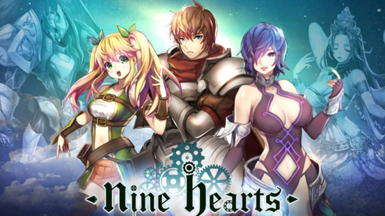 Nine Hearts có nền đồ họa theo phong cách hoạt hình dễ thương