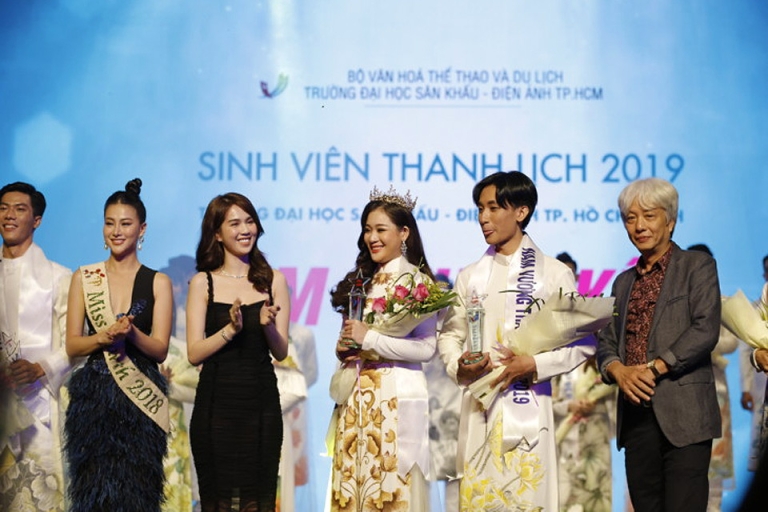 Cuộc thi Sinh viên Thanh lịch tại trường Đại học Sân khấu – Điện ảnh TPHCM (Nguồn: skdahcm)