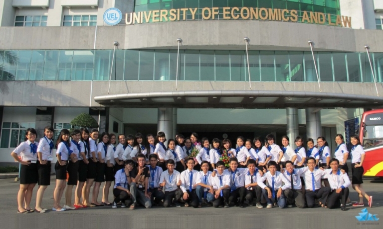 Một góc trường Đại học Kinh tế - Luật