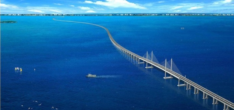 Cầu Penang ở Malaysia là cây cầu dài nhất Đông Nam Á (Nguồn: Kiến trúc)