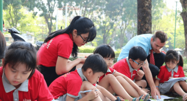 Lớp học mùa hè tại Galaxy (Nguồn: Galaxy English Center)