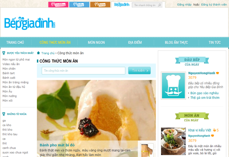 Top 5 website ẩm thực nổi tiếng nhất Việt Nam