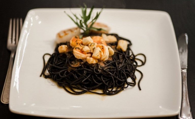 black pasta