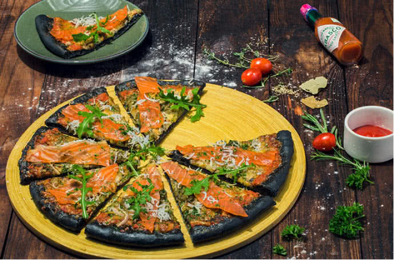 black pizza