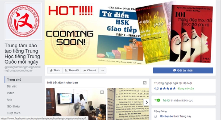 Admin fanpage có thể giúp bạn giải đáp thắc mắc liên quan đến tiếng Trung