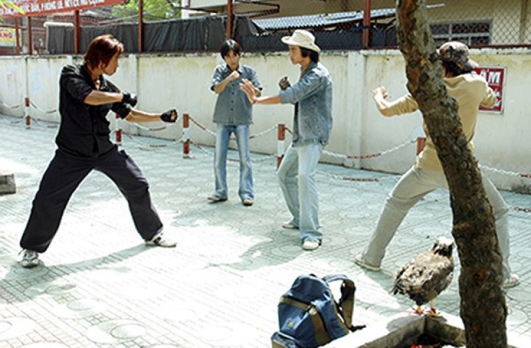 Một cảnh quay hành động trong phim