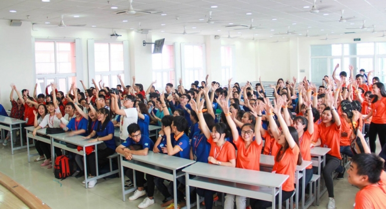 Các chiến sĩ Mùa hè xanh Đại học Luật 2017