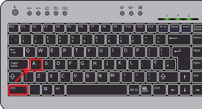 Ctrl + A là một tổ hợp phím cần thiết mà bạn nên nhớ