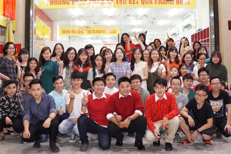 Nổi bật với phương pháp phản xạ độc quyền, Trường Ngoại ngữ Không gian đã nhận được nhiều cảm tình từ phía học viên 