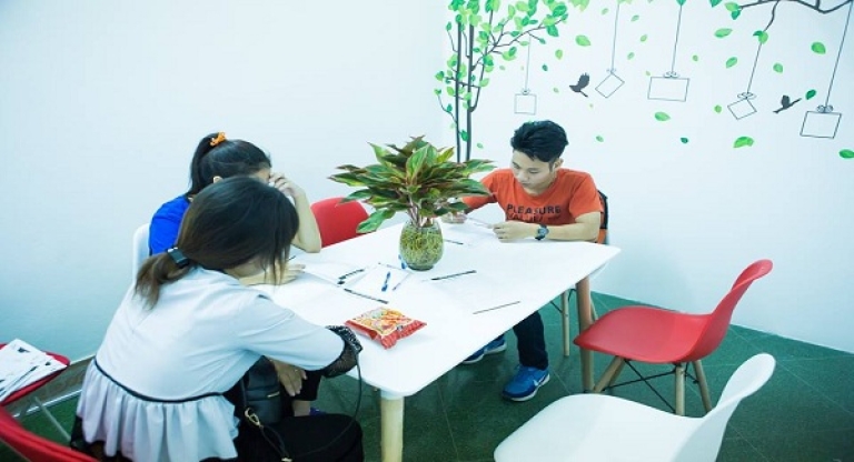 Một góc học tập giành riêng cho học viên tại trung tâm Jaxtina (Nguồn: Anh ngữ Jaxtina)