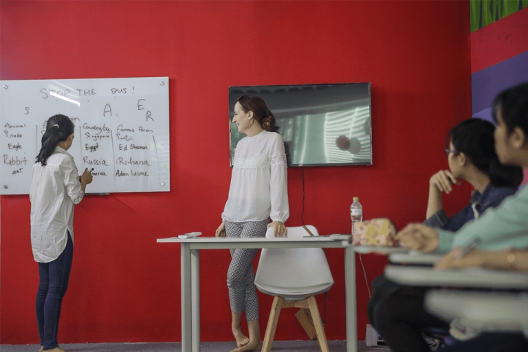 Học viên được học cùng đội ngũ giáo viên bản xứ chất lượng