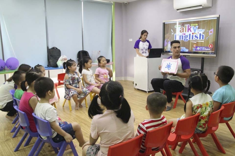 Quầy tiếp học viên tại hệ thống Anh ngữ Quốc tế PoPoDoo (Nguồn: PoPoDoo)