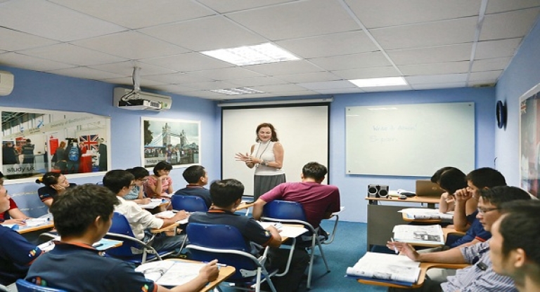 Một lớp học tại học viện Elink (Nguồn: Elink)