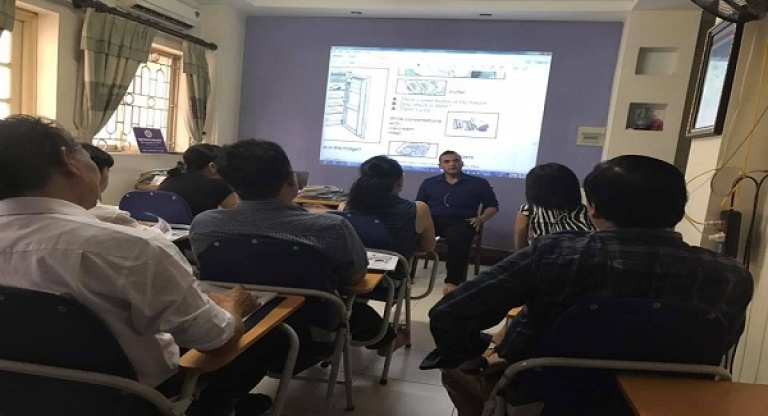 Lớp học tại trung tâm ngoại ngữ quốc tế ITC (Nguồn: Trung tâm ngoại ngữ quốc tế ITC)