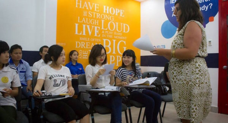 Một lớp học tại IBEST (Nguon: Khai giang)
