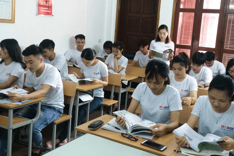 Các lớp học tiếng Anh tại trung tâm Ngoại ngữ Hà Nội