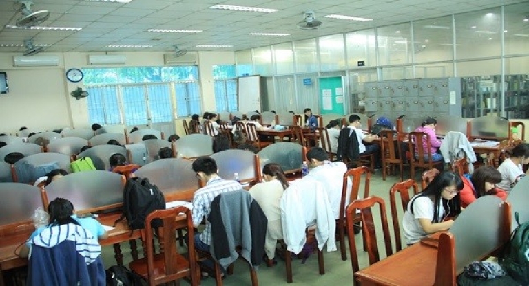 Phòng tự học là nơi ôn thi hiệu quả (Nguồn: uehenter)