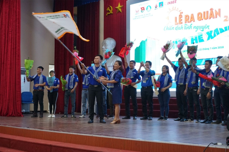 Lễ ra quân tại Đại học Sư phạm Kỹ thuật (Nguồn: Đại học Sư phạm Kỹ thuật)