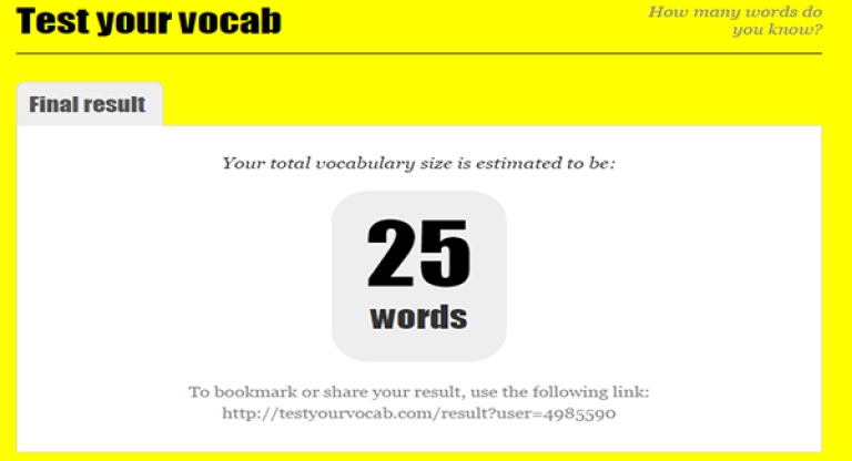 Test Your Vocab sẽ giúp người lớn học tiếng Anh online (Nguồn: Dofus)
