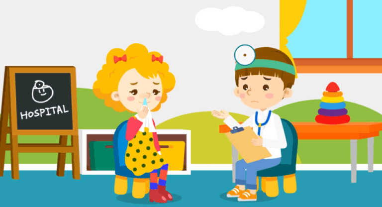 Bé bị sổ mũi (Nguồn: English Singsing)