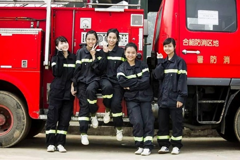 Nữ sinh trường Đại học Phòng cháy chữa cháy (Nguồn: Hanoimoi)