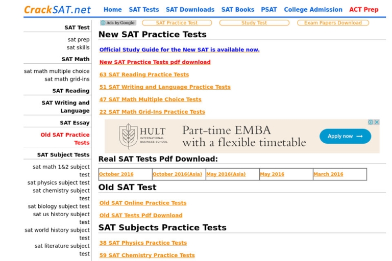 Giao diện của trang web CrackSAT.net (Nguồn: cybrhome)