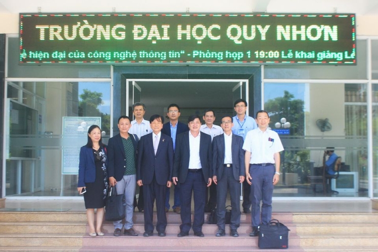 Lãnh đạo trường Đại học Quy Nhơn (Nguồn: Đại học Quy Nhơn)