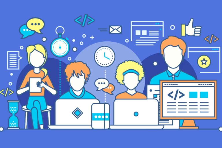 Sau khi tốt nghiệp sinh viên có thể làm ở nhiều công đoạn của quá trình sản xuất phần mềm