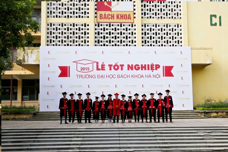 Tân cử nhân Đại học Bách khoa Hà Nội trong ngày lễ tốt nghiệp (Nguồn: Đại học Bách khoa Hà Nội)