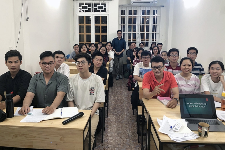 Hình ảnh 1 lớp học tại trung tâm IELTS With Datio