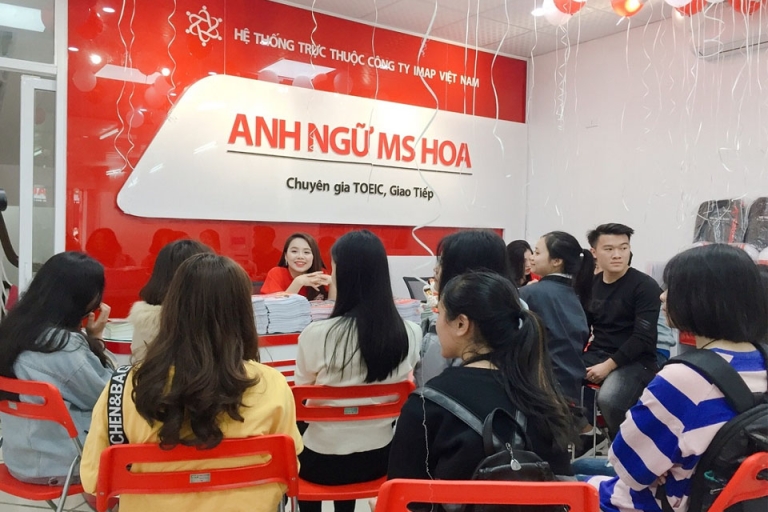 rung tâm Anh ngữ Ms Hoa (bao gồm Ms Hoa Giao tiếp) tại 18 Nguyễn Văn Cừ, Long Biên (Nguồn: mshoagiaotiep)
