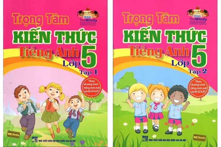 Trọng tâm kiến thức tiếng Anh lớp 5 tập 1 và tập 2