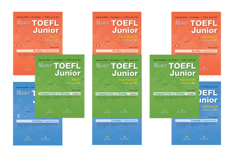 Bộ 9 quyển sách Master TOEFL Junior hứa hẹn sẽ giúp các bạn học sinh trang bị kiến thức vững vàng cho kỳ thi