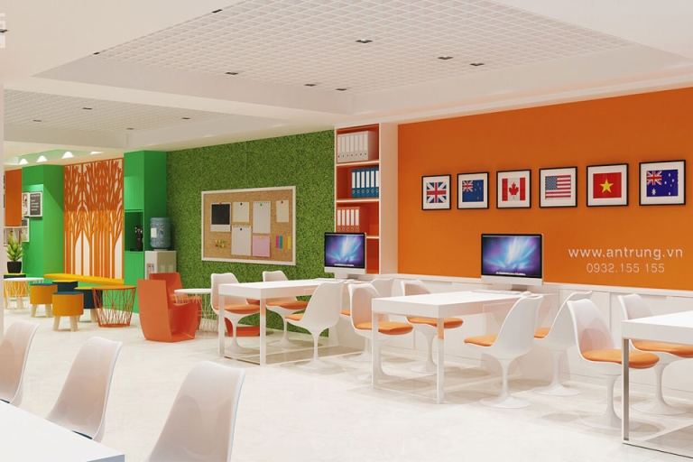 Nội thất khang trang tại Trung tâm Anh ngữ ABC4kids