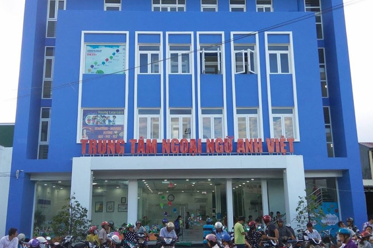 Cơ sở của trung tâm Ngoại ngữ Anh Việt tại Mỹ Tho khá khang trang