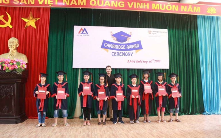 AMA Vinh hướng đến phát triển môi trường học thân thiện, hiện đại