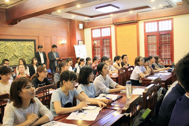 Không khí một buổi học tại CCJLC (Nguồn: hanu)